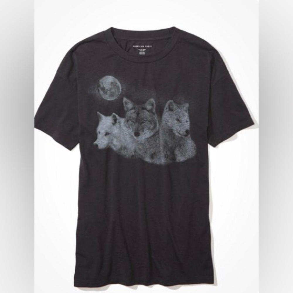 AE Oversized Wolf Graphic T-Shirt